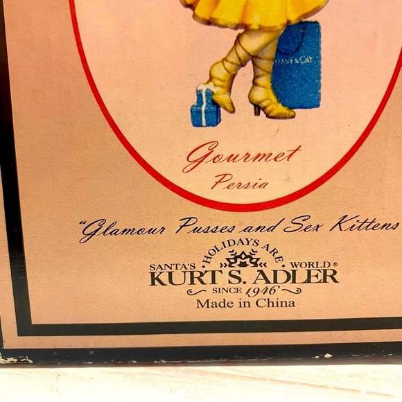 Margaret Le Van Alley Cat Persia Gourmet Tag Glamorous Tiffany Bag Gift Kitty - Picture 11 of 16